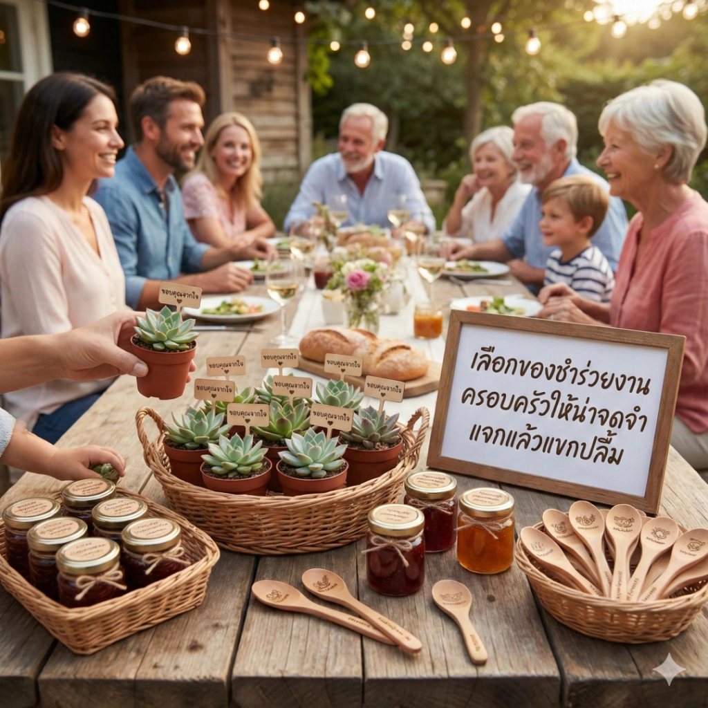 เลือกของชำร่วยงานครอบครัวให้น่าจดจำ แจกแล้วแขกปลื้ม